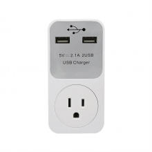 Toma eléctrica con cargador USB